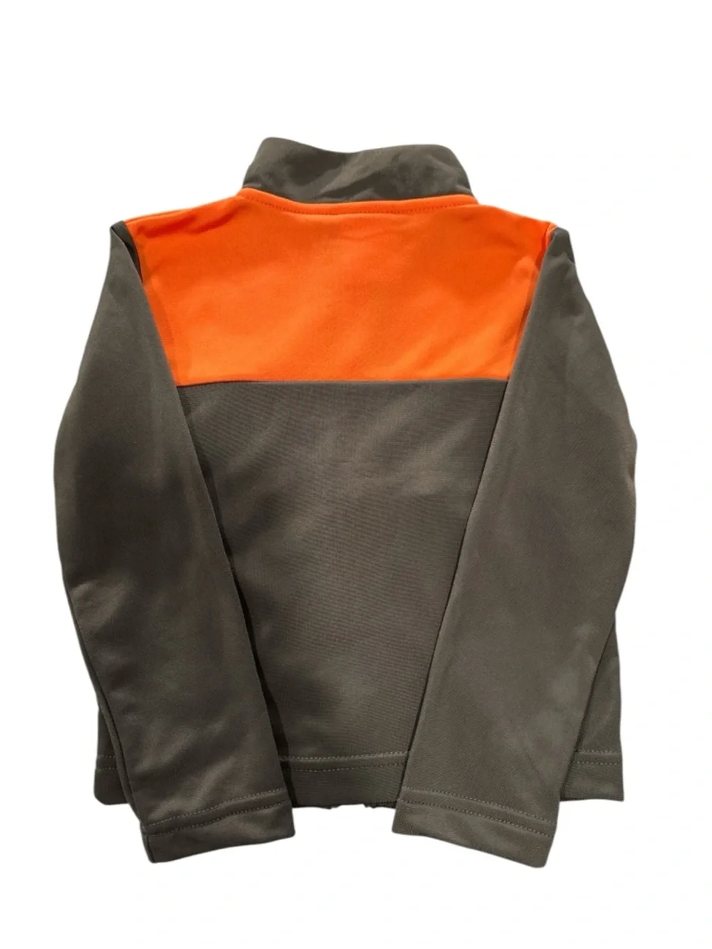 Nike Toddler Boy 2T Jacket Orange and Gray Track Zip - Picture 3 of 4